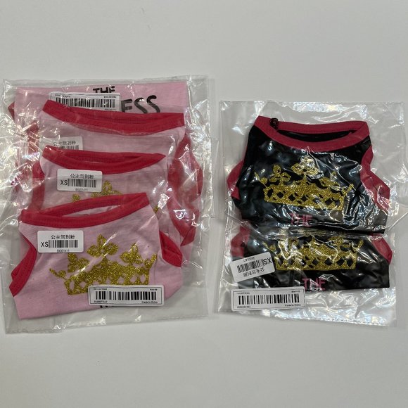 "The Princess Has Arrived" Pet T-shirt - Pink/Gold - NWT - Various Sizes - Picture 6 of 8